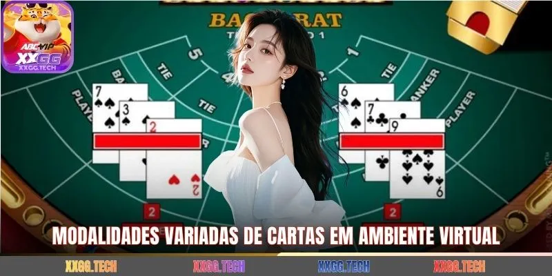Modalidades variadas de cartas em ambiente virtual